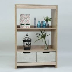 Mcgill Light Brown Storage Cabinet with 2-Drawers by Homy Casa 16 Mcgill Light Brown Storage Cabinet with 2-Drawers by Homy Casa -Homy Casa Shop wood homy casa accent cabinets mcgill 76 1000