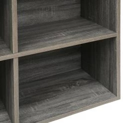 Mckinley 35.4 in. Wood Color 6-Shelf Standard Bookcase by Homy Casa -Homy Casa Shop wood homy casa bookcases bookshelves mckinley a fa 1000