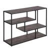 Open Back Bookcase 29.5 in. Brown Wood 4 -Shelf Ladder Storage Bookcase by Homy Casa -Homy Casa Shop wood homy casa bookcases bookshelves metacritic mdf hm 64 1000
