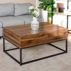 Coffee Table Brown MDF Wood by Homy Casa -Homy Casa Shop wood homy casa coffee tables kravets 31 1000