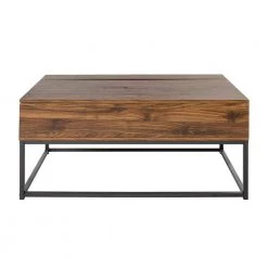 Coffee Table Brown MDF Wood by Homy Casa