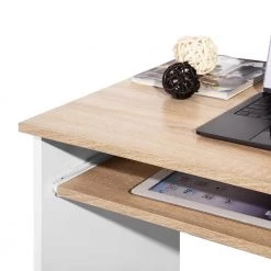 Tik 31.5 in. Rectangular Light Brown 1-Drawer Writing Desk by Homy Casa -Homy Casa Shop wood homy casa computer desks tik 76 1000