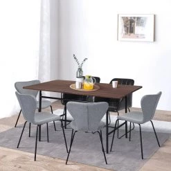 Dining Room Wood Top Dining Table Square by Homy Casa -Homy Casa Shop wood homy casa kitchen dining tables politano 31 1000