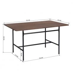 Dining Room Wood Top Dining Table Square by Homy Casa -Homy Casa Shop wood homy casa kitchen dining tables politano 44 1000