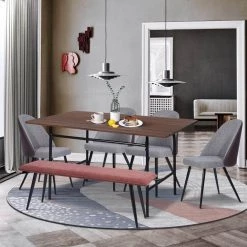 Dining Room Wood Top Dining Table Square by Homy Casa -Homy Casa Shop wood homy casa kitchen dining tables politano 77 1000