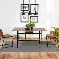 Dining Room Wood Top Dining Table Square by Homy Casa -Homy Casa Shop wood homy casa kitchen dining tables politano c3 1000