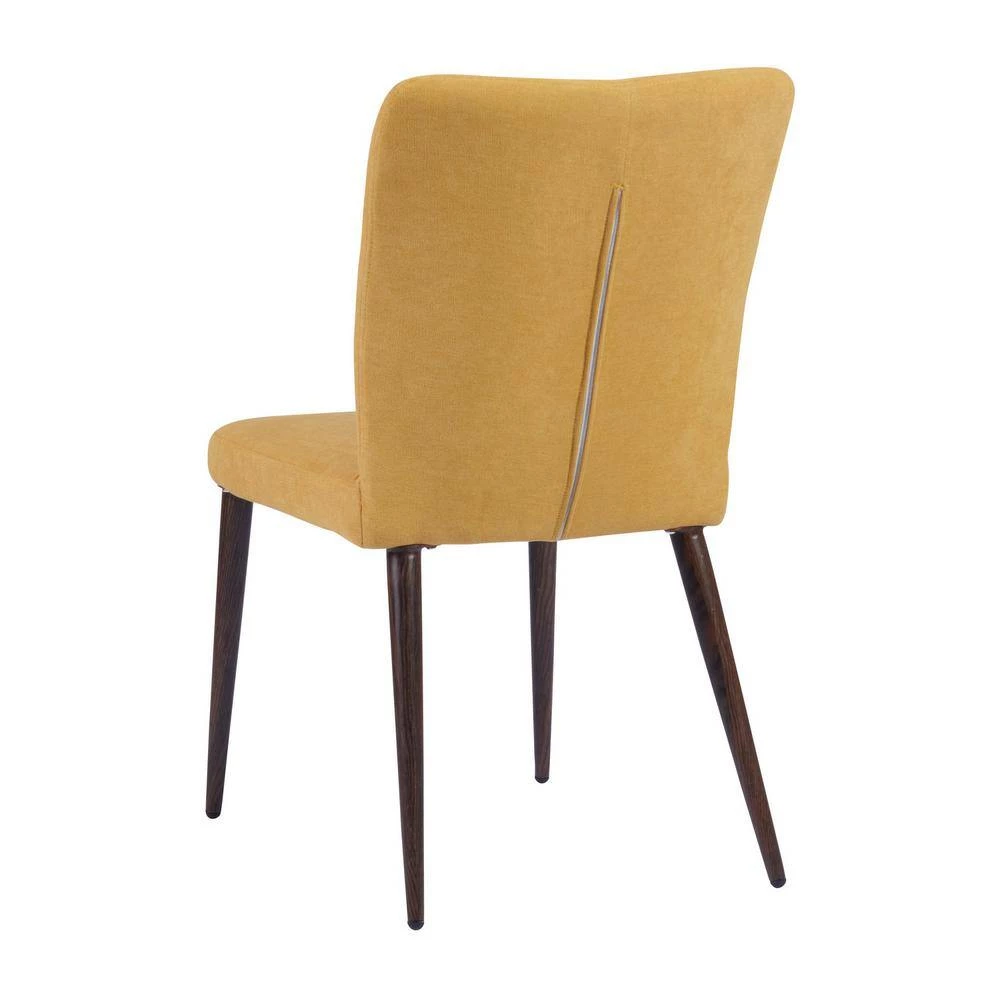 Upholstered Yellow Parsons Chair (Set of 2) by Homy Casa 8 Upholstered Yellow Parsons Chair (Set of 2) by Homy Casa - Image 6