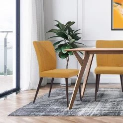 Upholstered Yellow Parsons Chair (Set of 2) by Homy Casa 21 Upholstered Yellow Parsons Chair (Set of 2) by Homy Casa -Homy Casa Shop yellow homy casa accent chairs aldred yellow 31 1000