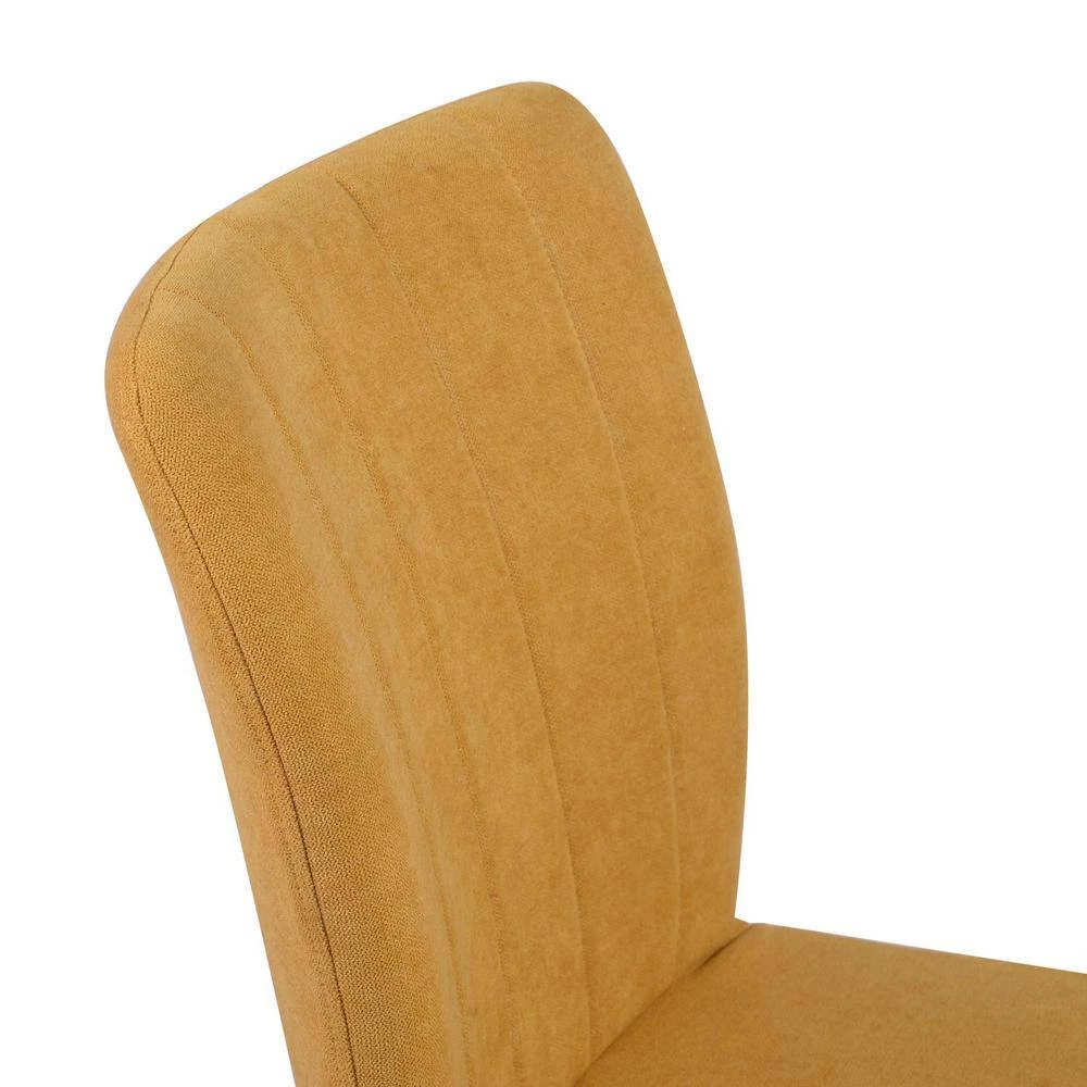 Upholstered Yellow Parsons Chair (Set of 2) by Homy Casa 11 Upholstered Yellow Parsons Chair (Set of 2) by Homy Casa - Image 9