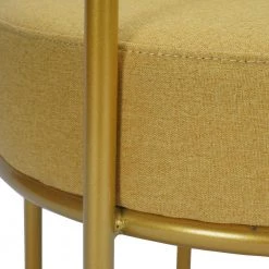 KANTER Yellow with Ottoman Arm Chair by Homy Casa -Homy Casa Shop yellow homy casa accent chairs kanter yellow 44 1000