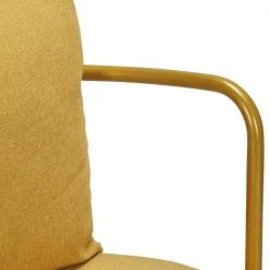 KANTER Yellow with Ottoman Arm Chair by Homy Casa -Homy Casa Shop yellow homy casa accent chairs kanter yellow fa 1000