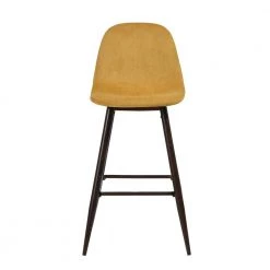 Charlton 37.4 in Yellow Low Back Metal Frame Counter Stool with Fabric Seat (Set of 2) by Homy Casa 17 Charlton 37.4 in Yellow Low Back Metal Frame Counter Stool with Fabric Seat (Set of 2) by Homy Casa -Homy Casa Shop yellow homy casa bar stools hd charlton bar high terry yellow c3 1000