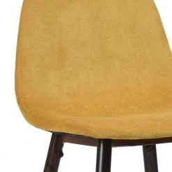 Charlton 37.4 in Yellow Low Back Metal Frame Counter Stool with Fabric Seat (Set of 2) by Homy Casa 21 Charlton 37.4 in Yellow Low Back Metal Frame Counter Stool with Fabric Seat (Set of 2) by Homy Casa -Homy Casa Shop yellow homy casa bar stools hd charlton bar high terry yellow fa 1000