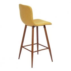 Scargill 39.8 in. Yellow Low Back Metal Fram Cushioned Bar Stool with Fabric Seat (Set of 2) by Homy Casa 15 Scargill 39.8 in. Yellow Low Back Metal Fram Cushioned Bar Stool with Fabric Seat (Set of 2) by Homy Casa -Homy Casa Shop yellow homy casa bar stools hd scargill bar yellow 1f 1000