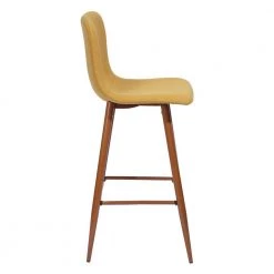 Scargill 39.8 in. Yellow Low Back Metal Fram Cushioned Bar Stool with Fabric Seat (Set of 2) by Homy Casa 14 Scargill 39.8 in. Yellow Low Back Metal Fram Cushioned Bar Stool with Fabric Seat (Set of 2) by Homy Casa -Homy Casa Shop yellow homy casa bar stools hd scargill bar yellow 4f 1000