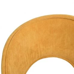 Aranguiz Yellow Fabric Upholstered Arm Dining Chairs ( Set of 2) by Homy Casa -Homy Casa Shop yellow homy casa dining chairs aranguiz terry fabric yellow ukfr 66 1000