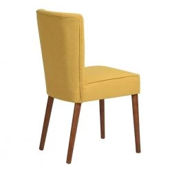 Thaddeus Yellow Fabric Upholstered Side Dining Chairs ( Set of 2 ) by Homy Casa -Homy Casa Shop yellow homy casa dining chairs thaddeus yellow 44 1000