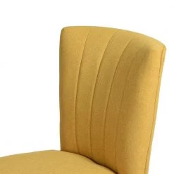 Thaddeus Yellow Fabric Upholstered Side Dining Chairs ( Set of 2 ) by Homy Casa -Homy Casa Shop yellow homy casa dining chairs thaddeus yellow 66 1000
