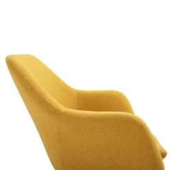 Dottie Yellow Fabric Rocking Leisure Chair with Cushion by Homy Casa -Homy Casa Shop yellow homy casa rockers gliders ottomans dottie yellow 76 1000