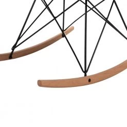 Dottie Yellow Fabric Rocking Leisure Chair with Cushion by Homy Casa -Homy Casa Shop yellow homy casa rockers gliders ottomans dottie yellow fa 1000