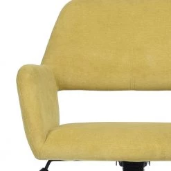 Computer Yellow Desk Chair Home Office Task Chair Upholstered Open Back Swivel Canary by Homy Casa -Homy Casa Shop yellow homy casa task chairs ross chrome canary 44 1000