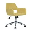 Computer Yellow Desk Chair Home Office Task Chair Upholstered Open Back Swivel Canary by Homy Casa -Homy Casa Shop yellow homy casa task chairs ross chrome canary 64 1000